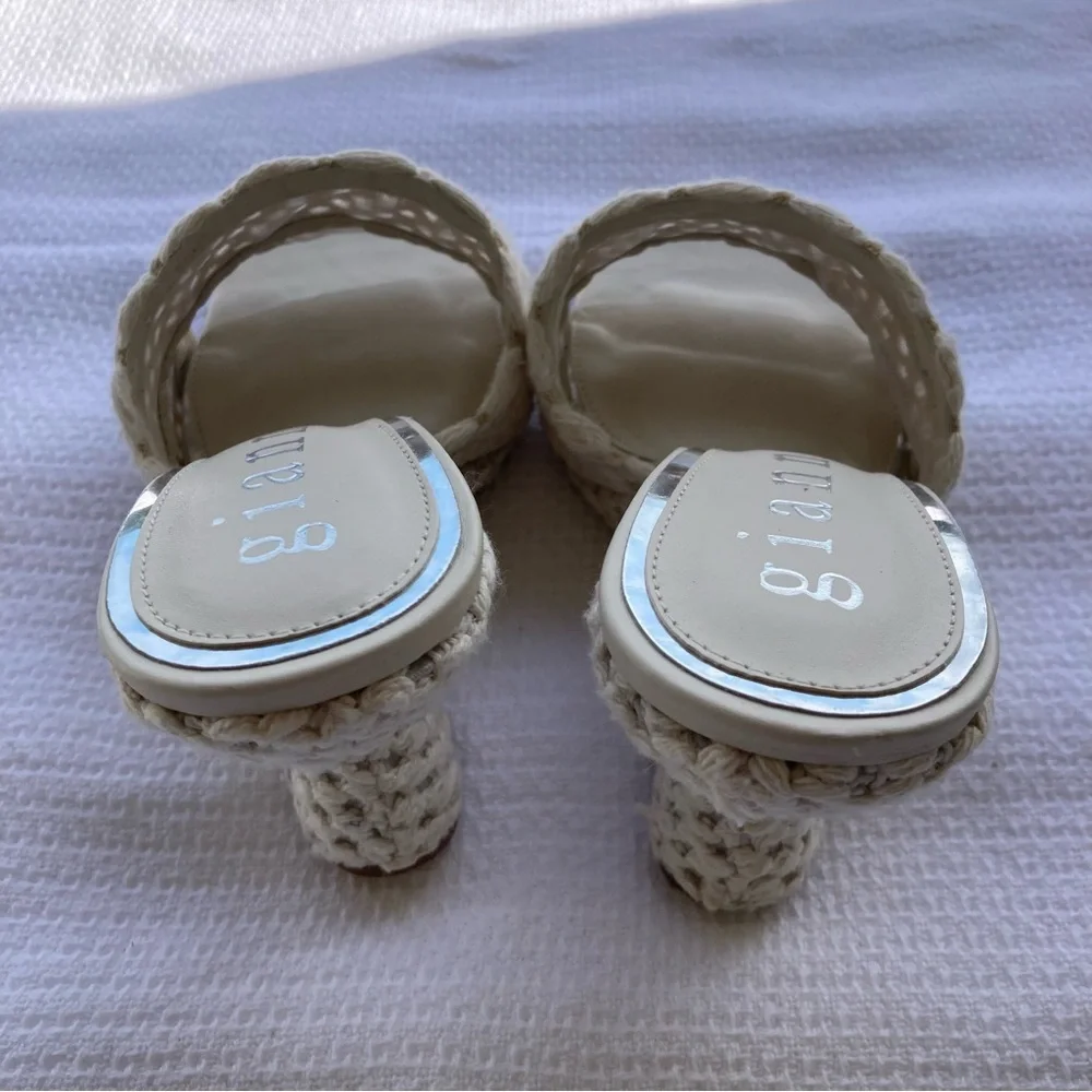 Gianni Bini Regina Crochet Wedge Mules – Size 9.5